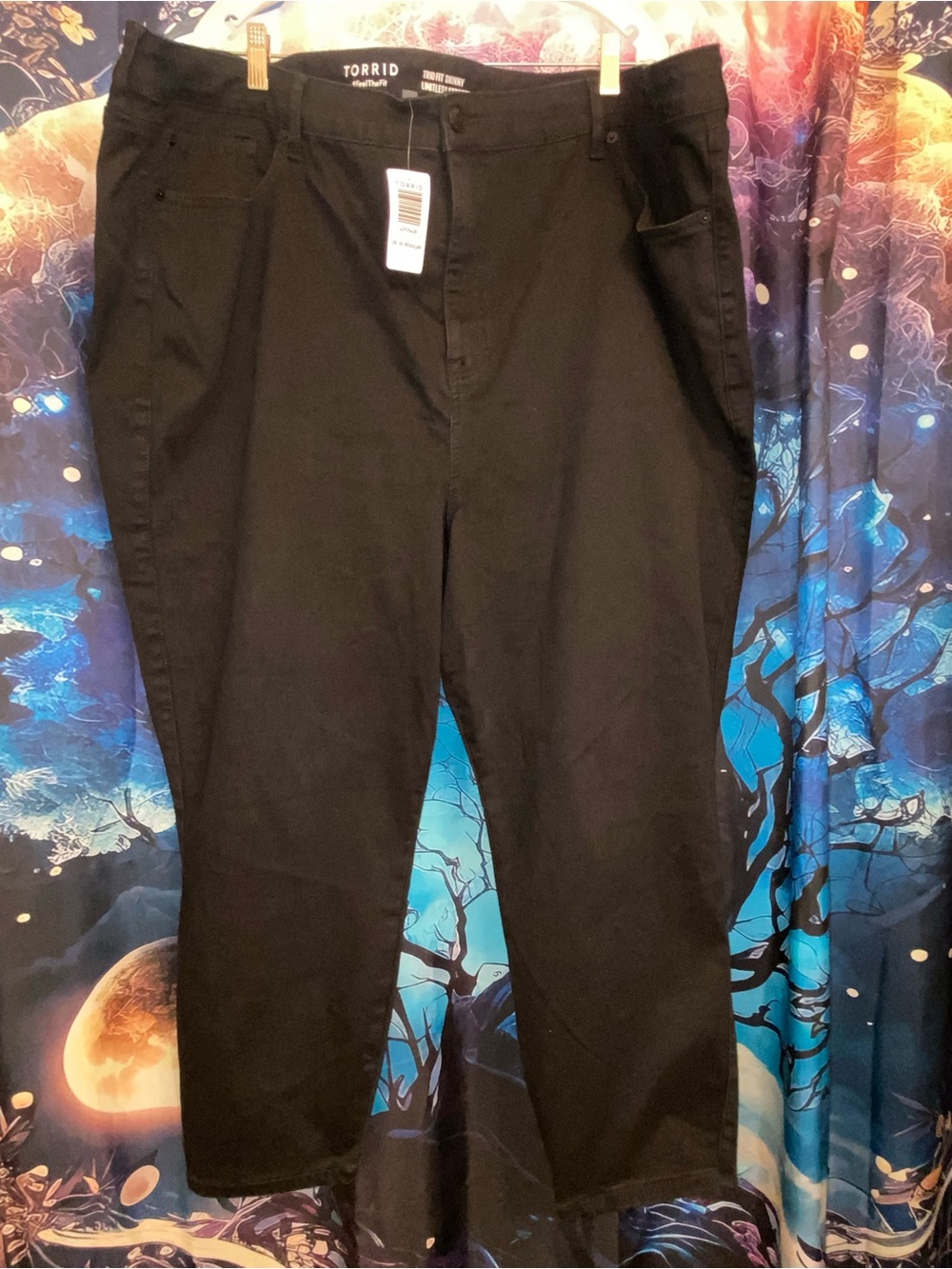 Torrid Trio Fit Skinny Limitless Stretch Black Jeans Sz. 28-30